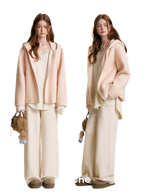 Soft Wool Hooded Jacket