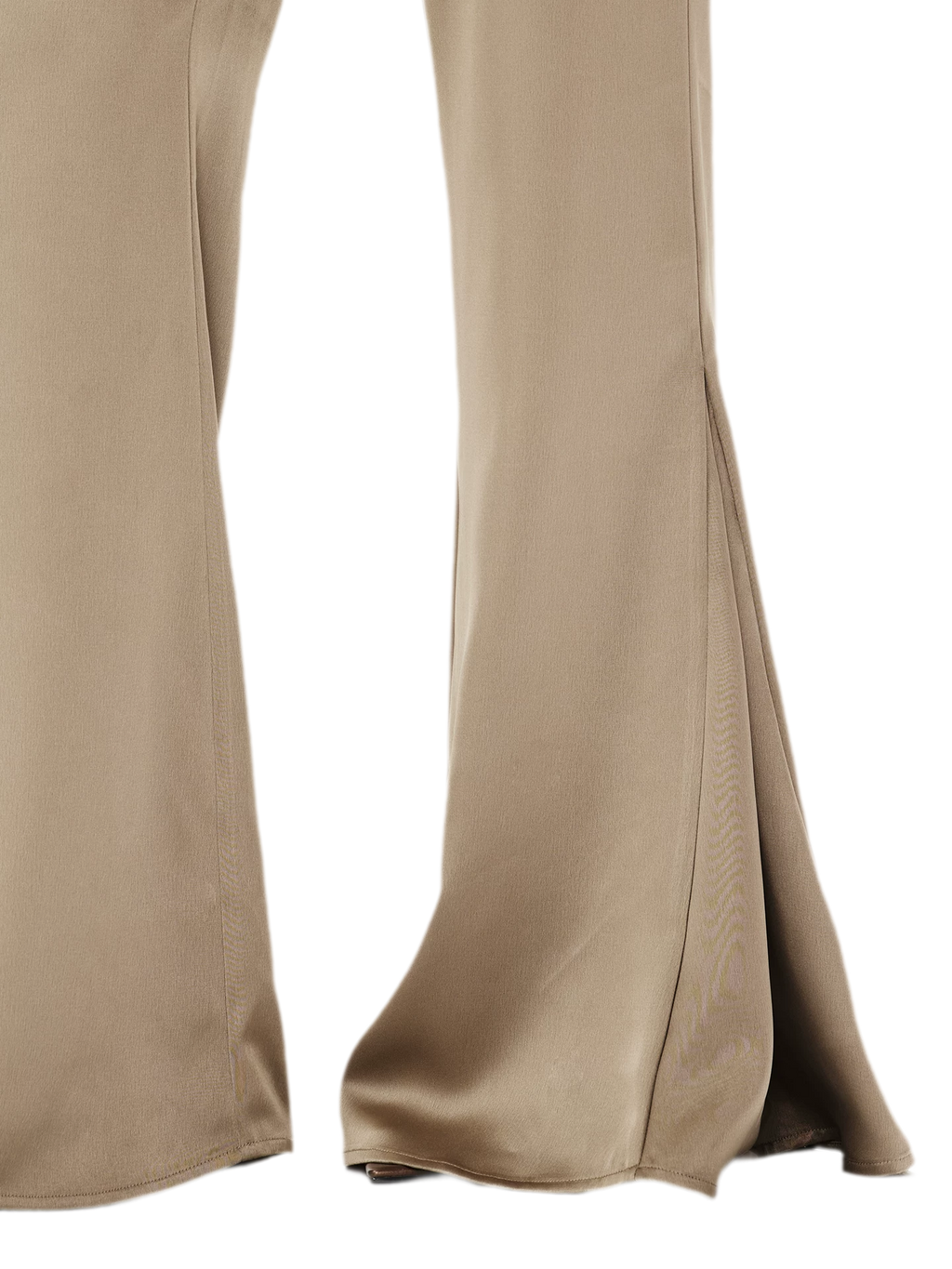 Satin Drape Flared Pants