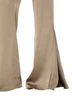 Satin Drape Flared Pants