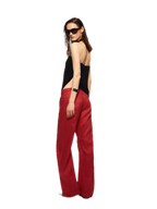 Linen Curved Wide Pants