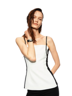Black White Bustier Cami