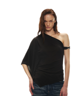 Modal Asymmetrical Single-Shoulder Top