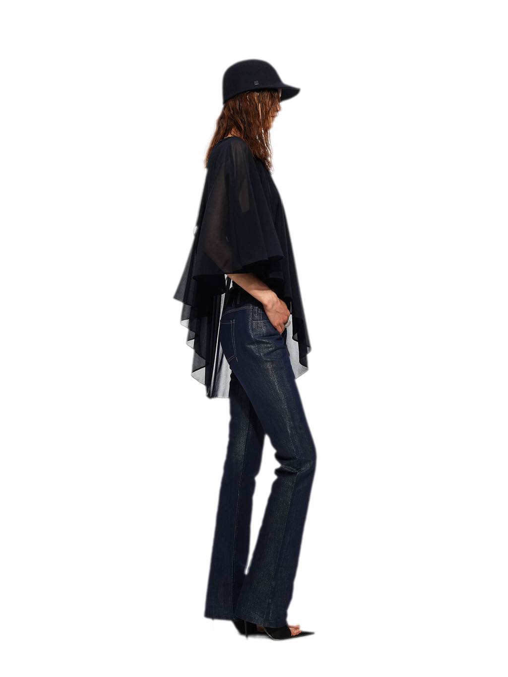 Pearl Sheen Flare Jeans