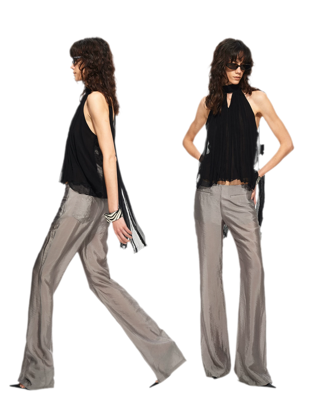 Silky Flared Lounge Pants