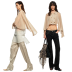 Sheer Trench Cape Top