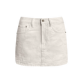 Bow A-Line Denim Skirt