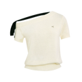 Wool Blend Bow Knit Tee