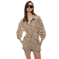 Tencel Linen Leopard Print Shirt & Short