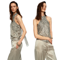 Sheer Halter Chiffon Cami