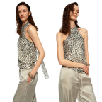 Sheer Halter Chiffon Cami