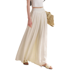 Pleated Wide-Leg Pants