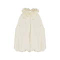 Halter A-Line Top with Floral Texture