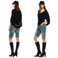 Vintage Wash Denim Shorts