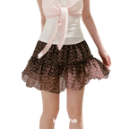 Staycation Ruffled A-Line Floral Skirt