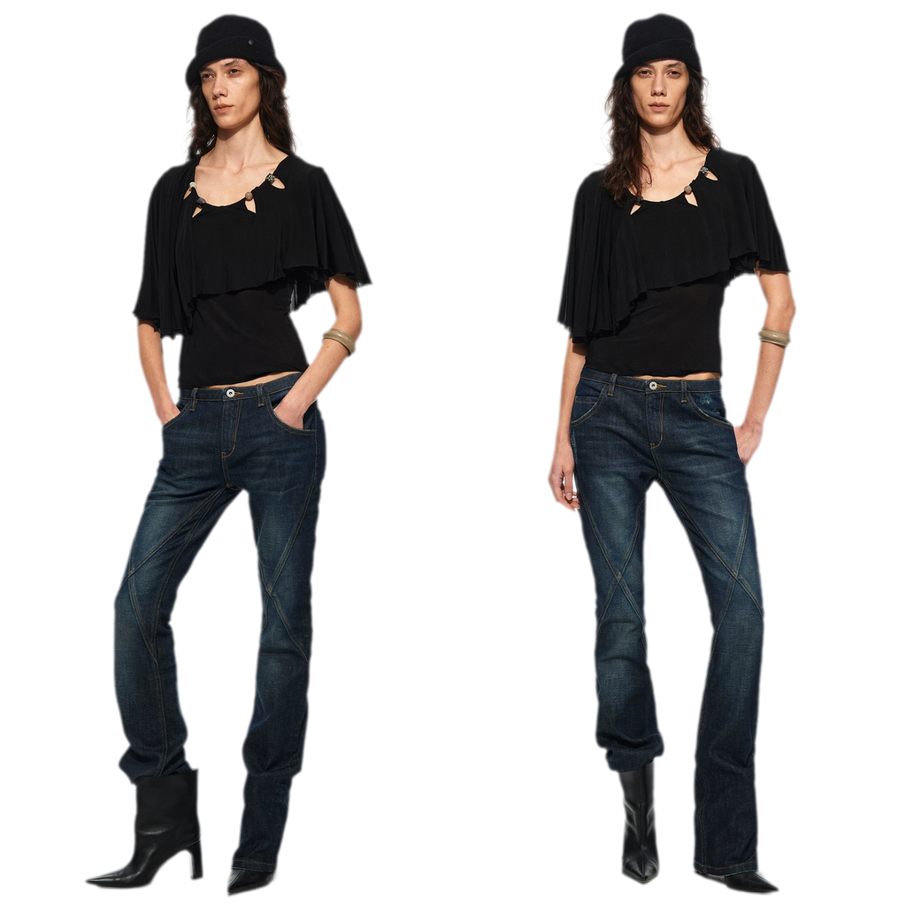 Cape Beaded Layered Tee