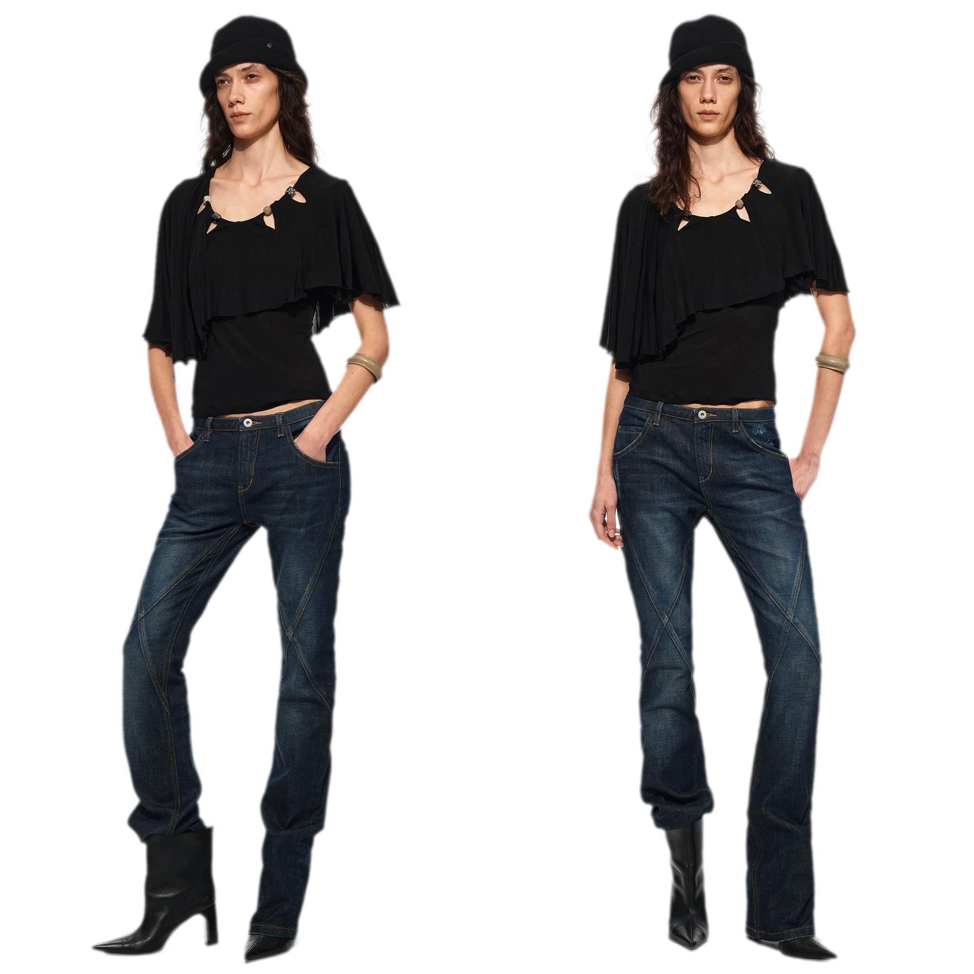 Cape Beaded Layered Tee