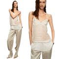 Sheer Satin Snake Camisole