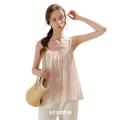 French Holiday Chiffon Top