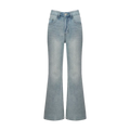 Lace Trim Flare Jeans