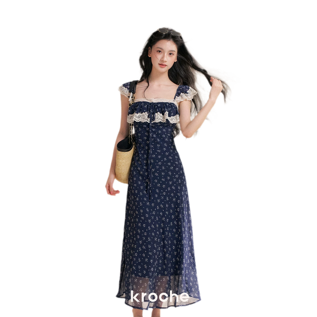 Lace Floral Camisole Dress