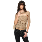 Cape Layer Bustier Top