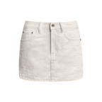 Bow A-Line Denim Skirt