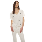 Relaxed Stylish V-Neck Short Sleeve T-Shirt