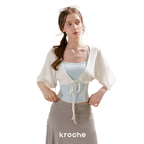 Airy Cloud U-Neck Vest & Batwing