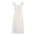 Embroidered Flutter Sleeve Dress