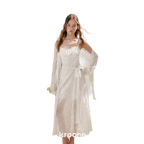 French Embroidered A-line Dress