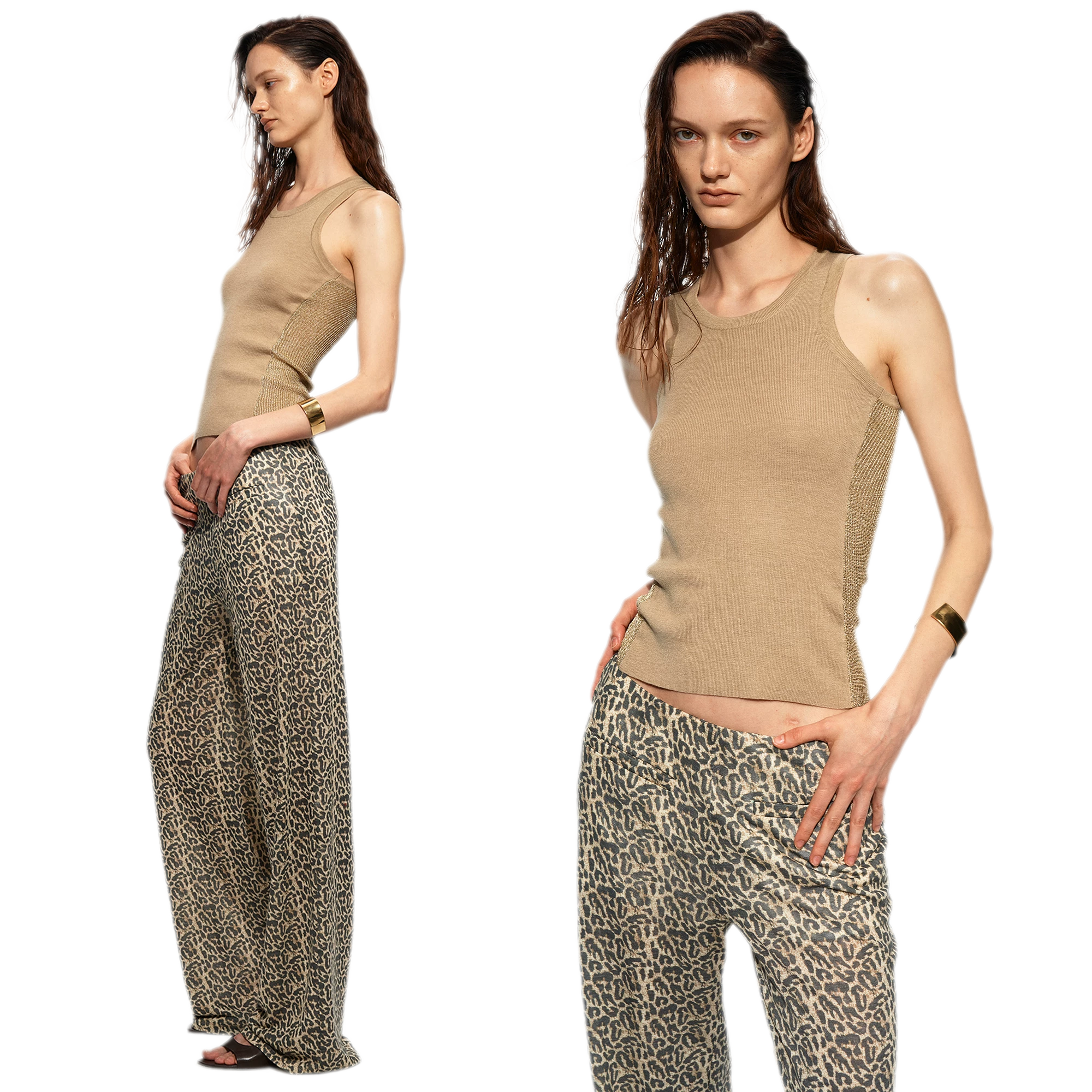 Gilded Wool Knit Tank