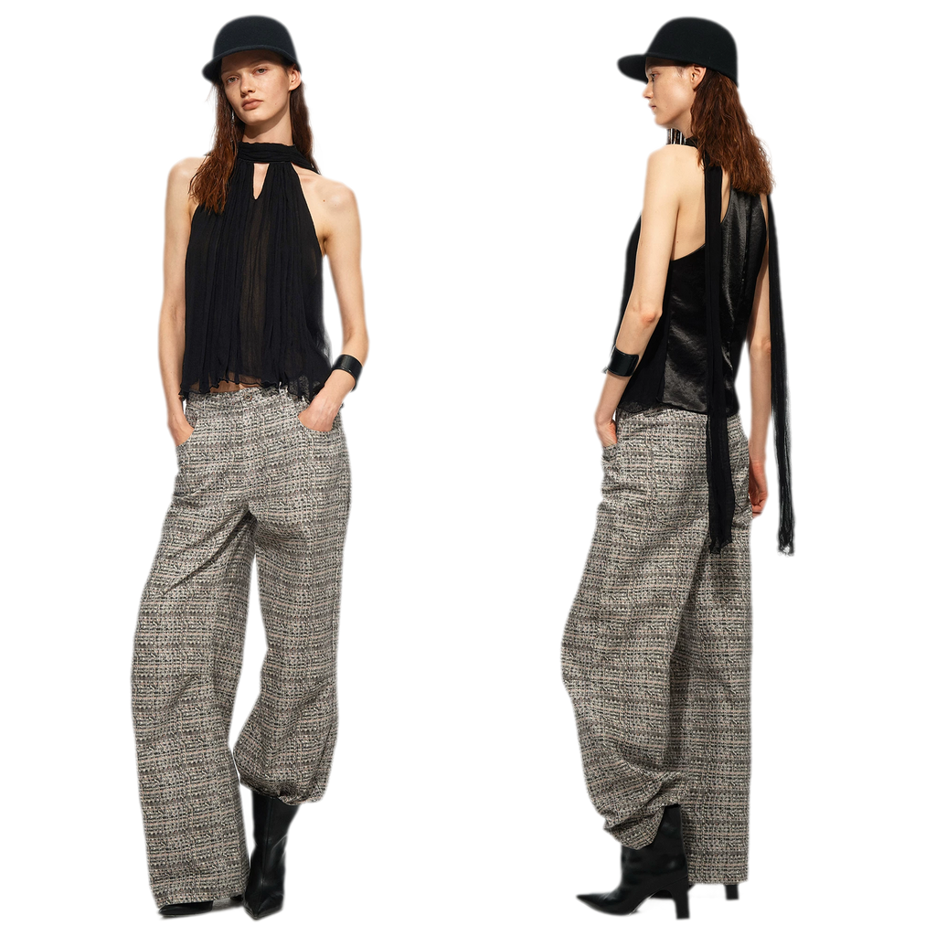 Tie Halter Chiffon Tank