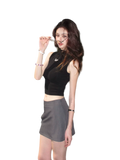 Sleeveless High Neck Tee