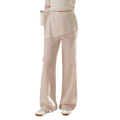 Lace Detail Casual Wide-Leg Pants