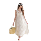 Sleeveless Mesh Lace Dress