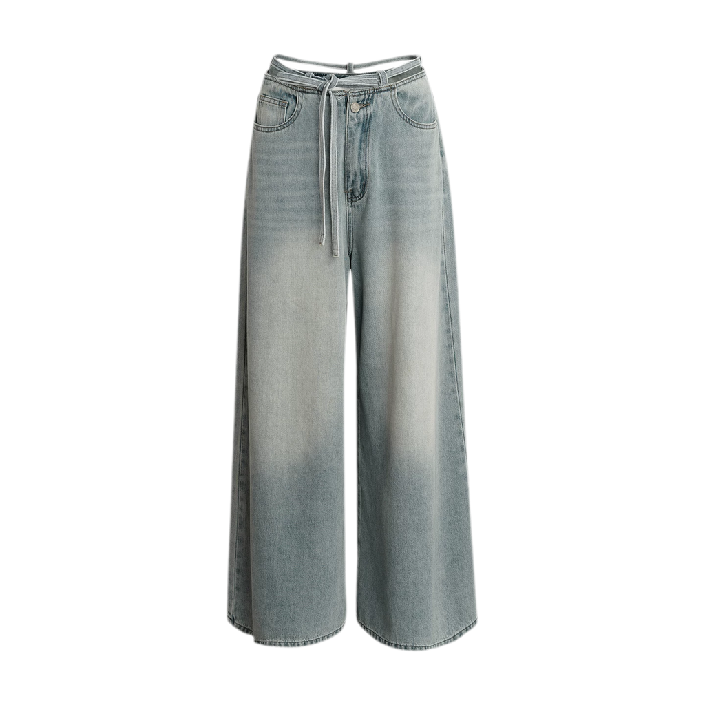Bow Wide-Leg Jeans
