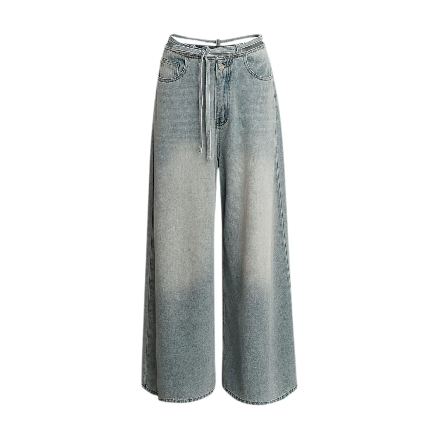 Bow Wide-Leg Jeans