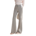 Tencel Cotton Drawstring Flared Pants