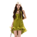 Ruffled Halter Chiffon Dress