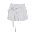 Bow Tie Elastic Waist Casual Shorts