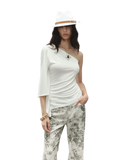 One-Piece Batwing Asymmetric Top