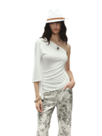 One-Piece Batwing Asymmetric Top