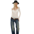 Tencel Wool Semi-Sheer Textured Top