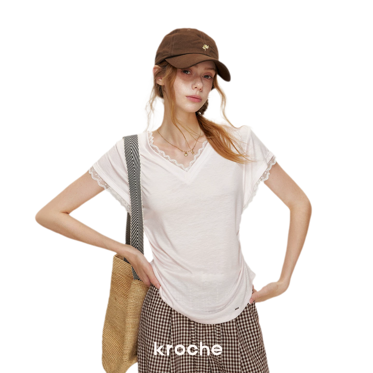Lace Trim T-Shirt