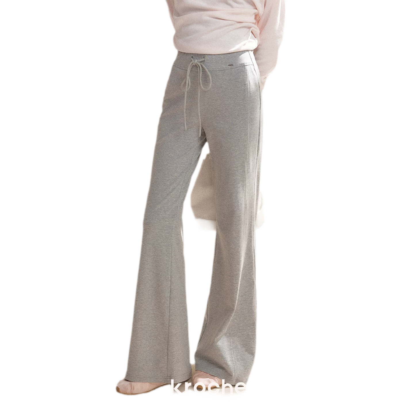 Tencel Cotton Drawstring Flared Pants