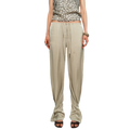 Textured Satin Drawstring Pants