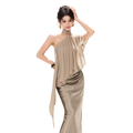 Elegant Loose Chiffon Halter Neck Top