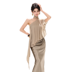 Elegant Loose Chiffon Halter Neck Top