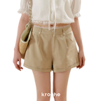 Modal Cotton Lace Trim A-Line Shorts
