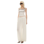 Tencel Blend Relaxed Wide-Leg Pants